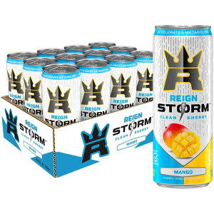 yő500~OFFN[|LzCXg[ }S[ GiW[hN 355ml 12{ REIGN Storm, Mango Energy Drink, 12 Fl Oz (Pack of 12) y񂹏izy킹Ĕz