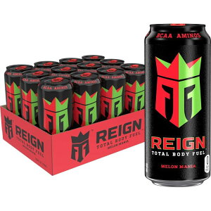 yő500~OFFN[|LzC g[^{fBt[G }jA 473ml 12{ REIGN Total Body Fuel, Melon Mania 16 Fl Oz (Pack of 12) y񂹏izy킹Ĕz