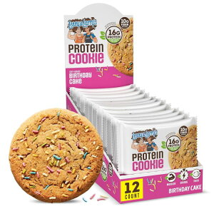 ���j�[�������[�Y �v���e�C���N�b�L�[ �o�[�X�f�[�P�[�L 113g 12���p�b�N Lenny & Larry's Protein Cookie, Birthday Cake 4oz, Pack of 12 �y�����񂹏��i�z