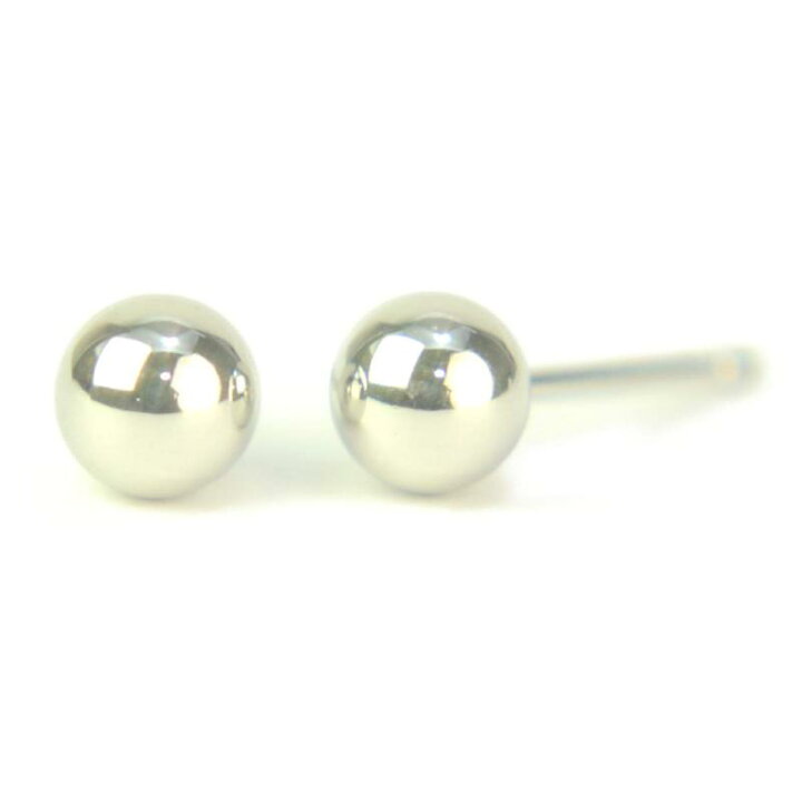 楽天市場】セカンドピアス プラチナ 軸太 Pt900プラチナ丸玉ピアス 5mm 