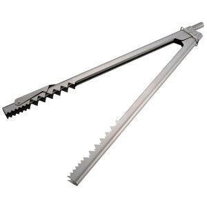 キャプテンスタッグ(CAPTAIN STAG) アウトドア BBQ 炭バサミ トング 火吹き棒 ふいご 火吹きバサミ ステンレス製 UG-3306