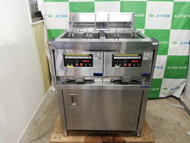 ☆★　マルゼン　二槽電気フライヤー　MIF-MB7T　架台付き　☆★