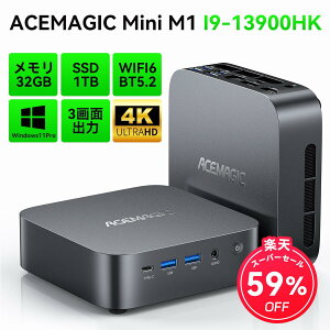 uNőZ[v ~jPC M1 Intel Core i9 13900HK ő5.4GHz 1TB SSD 32GB DDR4 14RA/20Xbh Windows11 Pro WiFi6 USB4 BT5.2 DP HDMI 4k@120Hz 3ʏo 2.5GRJ45 2.5G p\R fXNgbv \ minipc ~jPC 