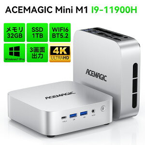 uN[|78,456~v~jPC yOEML[z\ Mini PC M1 4.9GHz 8RA/16Xbh ~jPC Windows11Pro 32GB 1TB É݌v ptȓd ~jp\R 3ʏo ȃXy[X 4K@60Hz MÉ 