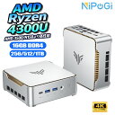 18％OFF【3500Uよりコスパ】ミニPC mini pc AMD Ryzen 3300/4300U NIPOGI 動作より安定 4C/4T 最大3.7GHz Win11 Pro 1…