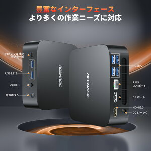 OEM Key ACEMAGIC �~�jpc AMD R5 7530U�y16GB DDR4 512SSD M.2 2280�z Windows11Pro �Ή� �ő�4.3GHz mini pc WiFi6 SSD�e�ʊg��\ ���^pc 4K@60Hz �É� �����M���U �~�j�p�\�R�� 6C12T BT5.2