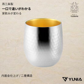 タンブラー 燕三条製 SUSCUP 鎚目 二重構造 カップ 250ml 内面金仕上げ ステンレス ビアカップ 保温 保冷 高級グラス 日本製 Made in TSUBAME ビール 泡 クリーミー おしゃれ ギフト 父の日 誕生日 プレゼント