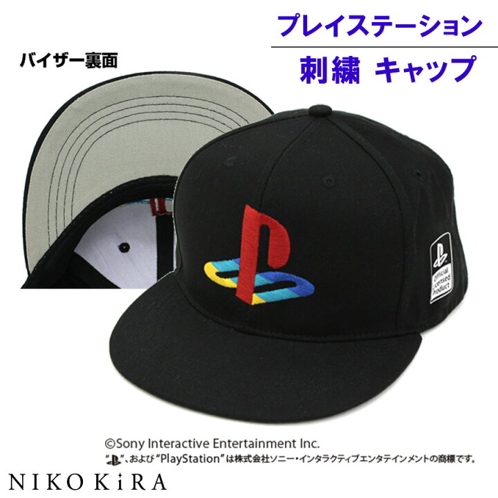 楽天市場 キャップ 帽子 ロゴ ハット 深め メンズ レディース プレイステーション プレステ 初代 Playstation ゲーム グッズ 刺繍 キャップ 帽子 ハット Cap キャラ グッズ キャラクター おしゃれ かわいい レア かっこいい ブラック 黒色 大人 子供 あす楽 廣田書店