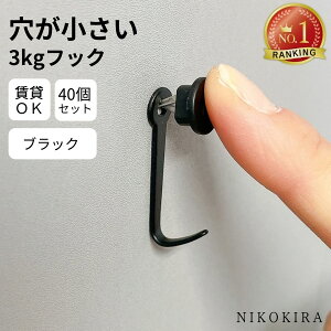 【まとめ買い合計40個】 壁掛け 壁かけ 壁 フック 目立たない 賃貸 画鋲 画びょう 3kg 穴 小さい 穴開けない 石膏ボード 石こうボード 引っ掛け 鏡 壁掛けミラー 時計 キーホルダー 鍵 トイレ