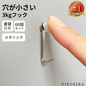 【まとめ買い合計60個】 壁掛け 壁かけ 壁 フック 目立たない 賃貸 画鋲 画びょう 3kg 穴 小さい 穴開けない 石膏ボード 石こうボード 引っ掛け 鏡 壁掛けミラー 時計 キーホルダー 鍵 トイレ