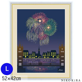 楽天市場 花火 水彩画 絵画 アート 美術品 骨董品 民芸品 ホビーの通販