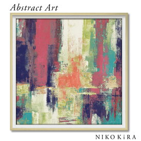 抽象画 アブストラクト アートパネル おしゃれ 32cm シルビア ヴァシレヴァ カスタネット ブライト 抽象 モダン コンポジション デザイン アート フレーム パネル 絵画 名画 絵 壁掛け 油絵 ポスター トイレ 開運 玄関 モダン