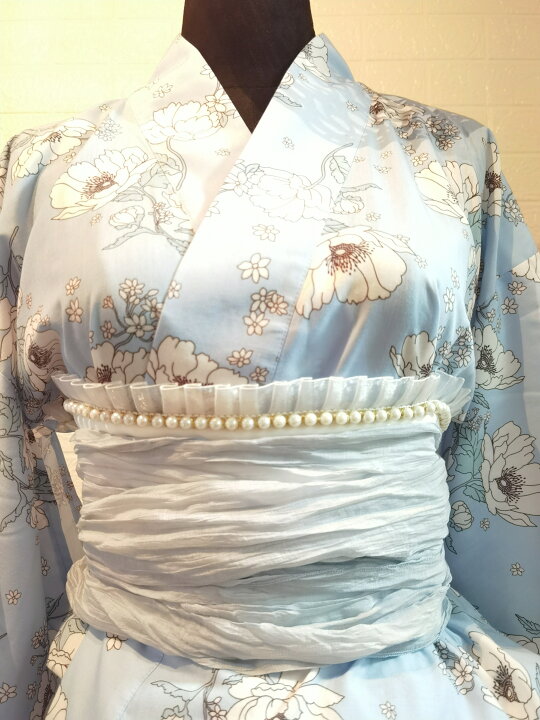 楽天市場】重ね衿 パール付き 花柄 成人式 振袖 卒業式 伊達襟 重ね襟