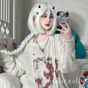 クラゲヘア ウィッグ 黒 水色 メッシュ お下げヘア 三つ編み ホワイト GAL系 かつら カツラ 耐熱 変装用ウィッグ コスチューム小物 パーティー ハロウィン 仮装 お祭り イベント cosplay wig