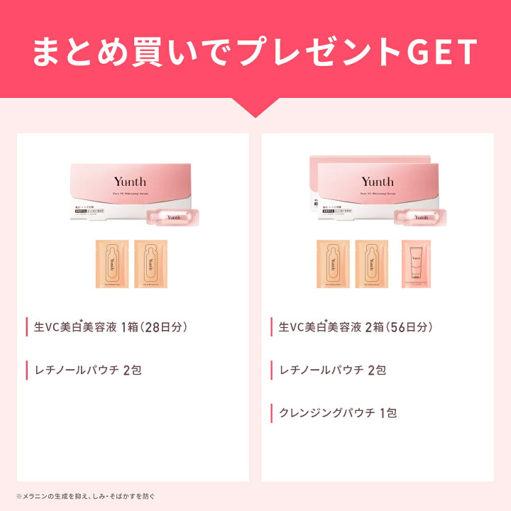 楽天市場】【P20倍+特典付き8日23:59ﾏﾃﾞ】【公式】Yunth 生ビタミンC 