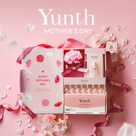 Yunth 母の日限定 ありがとうを優しく結ぶスキンケアギフト 生VC美容液 レチノール ユンス コスメ BOX入り プレゼント カーネーション(造花) 母の日ギフト 2026