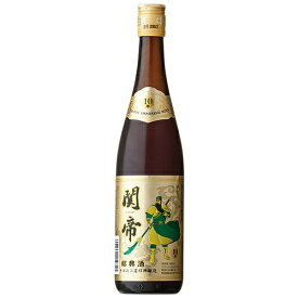 中国酒　関帝 陳年 10年 花彫酒 600ml (75110)(51-0)