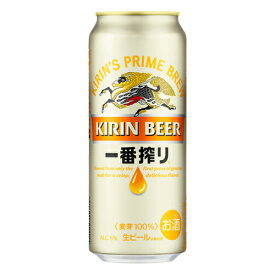 ビール　キリン 一番搾り(缶) 500ml×24本 (01025-24) 複数本ラッピング・熨斗不可　beer(18-0)