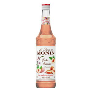 【39ショップ対象商品】シロップ MONIN モナン ホワイトピーチ シロップ 700ml◯◇ (78590) カクテル用 お菓子(26-2)