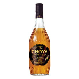 梅酒　チョーヤ 梅酒 The CHOYA ブランデー仕立て BLACK 700ml (30133)　うめ酒 果実酒(64-4)