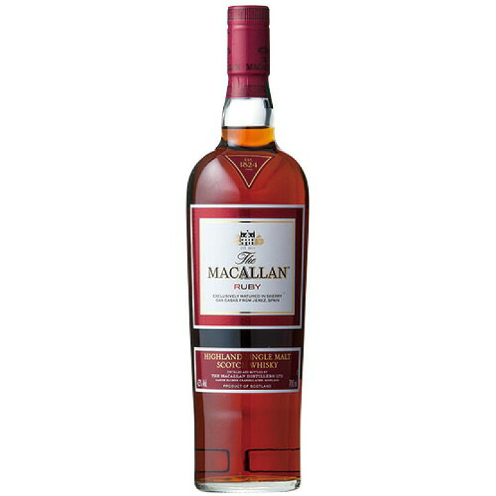楽天市場】ウイスキー ザ マッカラン 1824 ルビー 700ml (77532) 洋酒 