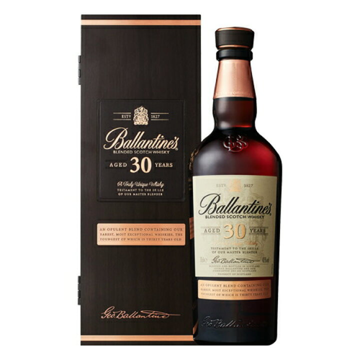 楽天市場】ウイスキー バランタイン 30年 並行品 木箱付 700ml (70347  