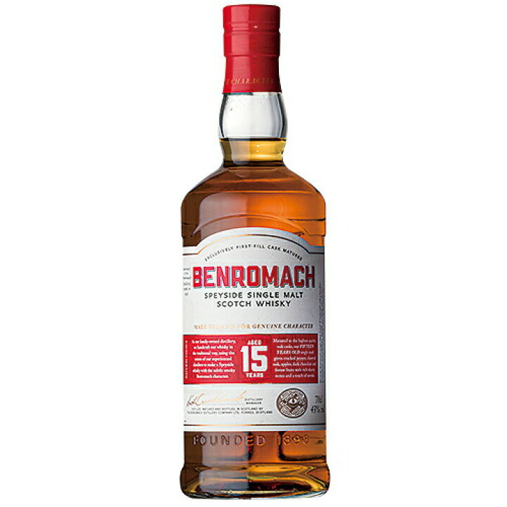 楽天市場】ウイスキー ベンロマック 15年 700ml (79781☆) 洋酒 Whisky  