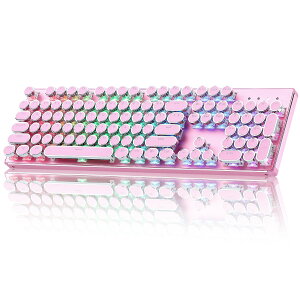 QL108 �^�C�v���C�^�[ ���J�j�J���Q�[�~���O�L�[�{�[�h �p��z�� �t���T�C�Y �z�b�g�X���b�v�Ή� RGB�o�b�N���C�g ���^���p�l�������g���p���N�Ȋی^�L�[�L���b�v USB�L���ڑ� �Z�K�F�؎擾 Y