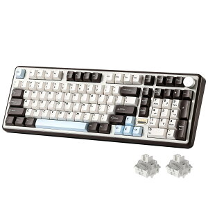 B98 PRO QMK VIA ���C�����X ���J�j�J�� �Q�[�~���O�L�[�{�[�h �e���L�[�t�� �p��z�� 96%���C�A�E�g�����L�m�u�t�� BT 2.4G USB-C�ڑ� �����ς݃X�C�b�` �z�b�g�X���b�v�Ή� �J�X�^���K�X�P�b�g R