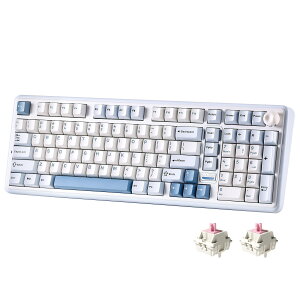 B98 PRO QMK VIA ���C�����X ���J�j�J�� �Q�[�~���O�L�[�{�[�h �e���L�[�t�� �p��z�� 96%���C�A�E�g�����L�m�u�t�� BT 2.4G USB-C�ڑ� �����ς݃X�C�b�` �z�b�g�X���b�v�Ή� �J�X�^���K�X�P�b�g R