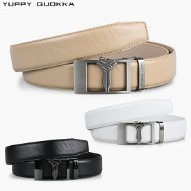 【公式ストア】上品な光沢感で魅せる LEATHER AUTOMATIC DEBOSSED BELT 本革 穴なし オートロック式 ベルト 高級 質感 YUPPY QUOKKA 公式 ベルト メンズ ウェア コーディネート ブランド ギフト プレゼント おしゃれ 父の日