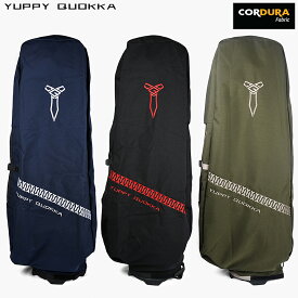 【公式】CORDURA トラベルカバー 高級 POCKETABLE TRAVEL COVER YUPPY QUOKKA ゴルフバッグ カバー キャディバッグ 宅急便 カバー 飛行機 フライト用 トラベルカバー 折り畳み 便利 おしゃれ コーデュラナイロン×本革 日本製YKK特大ファスナー 裏地付き【クーポン対象外】