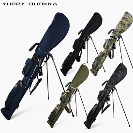 【東京発｜雑誌掲載】CORDURA新色登場！ お洒落 セルフ スタンドバッグ ゴルフ YUPPY QUOKKA 公式 スタンドバッグ セルフ スタンド 高級 質感 上質を知るゴルファーが選ぶ コーデュラ ナイロン × 本革 × FIDLOCK 距離計ポケット大容量 頑丈 高耐久 軽量 撥水【一部予約】