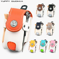【東京発】YUPPY QUOKKA Duo Fiber Series まるで本革 高級 ゴルフ ボールケース オリジナル 配色 Design…