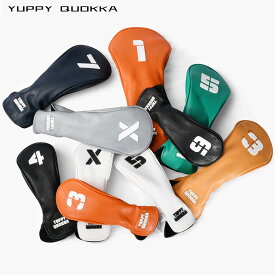 【新発売】 ヘッドカバー ゴルフ 東京発 大人の「特別仕立て」PRO仕様 立体フォルム 高級 おしゃれ YUPPY QUOKKA RUBBER PATCH "PREMIER SCULPT" ドライバー フェアウェイウッド UT 防水 おしゃれ 番手（1・3・4・5・6・7・X）【EVEN掲載】
