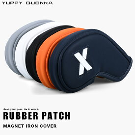 【公式ストア】待望の新作 人気シリーズ RUBBER PATCH SERIES YUPPY QUOKKA ゴルフ アイアンカバー 高級 マグネット お洒落 都会的な洗練されたデザイン× プレミアム合皮レザー シンセティック レザー ギフト 父の日 プレゼント 番手 5～9 P A S X [9点セット]