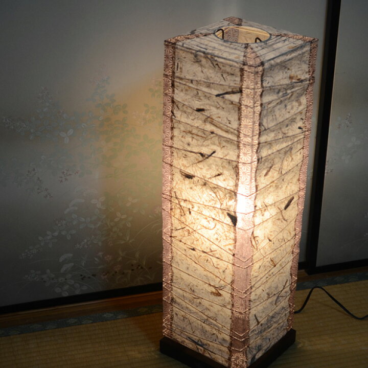 楽天市場】【お取り寄せ】『 和風フロアスタンド バナナx（角）麻葉唐 