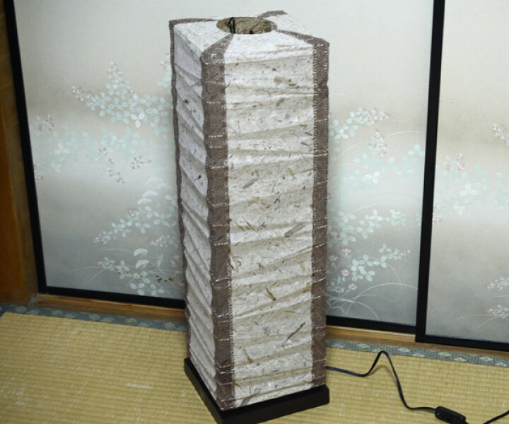 楽天市場】【お取り寄せ】『 和風フロアスタンド バナナx（角）麻葉唐 