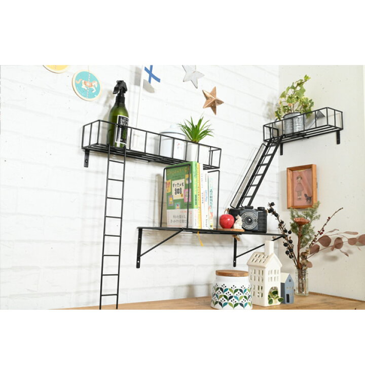 楽天市場】『fire escape Balcony L』 ウォールシェルフ 壁掛け 壁付け 