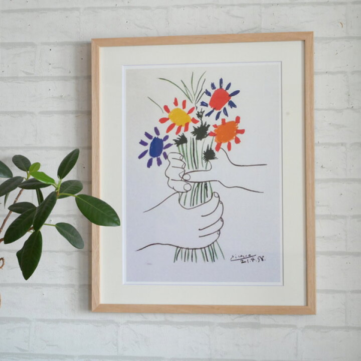 楽天市場】『幅42.5cm アートフレーム ピカソ Le Bouquet』 名画 