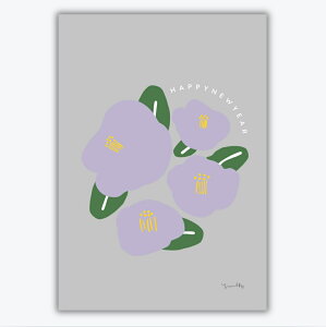 お正月 正月飾り ポスター ポストカード はがき インテリア 北欧 韓国 海外 おしゃれ くすみカラー ベージュ 文字 英語 アート 風水 玄関 リビング 正月 富士山