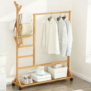ハンガーラック おしゃれ 木製 頑丈 衣装掛け 衣類掛け 安い スリム ラック 収納 ワードローブ 木製ハンガーラック