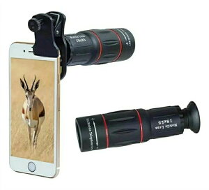 スマホカメラレンズ 18 * 25 携帯電話望遠鏡 防水 光学メガネ 単眼 広角 昼と夜のビジョン 電話カメラレンズ スマートフォン用望遠レンズ 18X倍率スマホ望遠レンズ HD外付けレンズ スマートフ