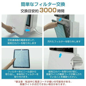 空気清浄機 花粉 フィルター 6重空気清浄 脱臭機 タバコ 脱臭 猫 犬 匂い 寝室 ホコリ 静音 除菌 HEPAフィルター 35畳 ウイルス ペット臭 おすすめ ハウスダスト PM2.5 リモコン タッチパネル コ