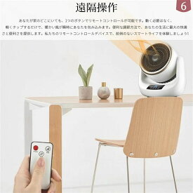 PSE認証 電気ストーブ 寝室/脱衣室 無臭 リモコン おしゃれ 足元暖房 過熱保護 節電 ミニ USB 軽量 温冷風扇 首振り 静音 省エネ 速暖 小型