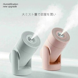 おしゃれ シンプル ミニ加湿器 車載用 長時間稼働 静音 LEDライト UV除菌 USB充電式 超音波 寝室 小型 オフィス