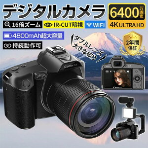 �r�f�I�J���� ���S�� 16�{�Y�[�� WiFi�Ή� ���掿 6400����f 4K �f�W�J�� �f�W�^���J����