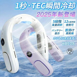 3つ冷却プレート 羽根なし 半導体冷却 首掛け扇風機