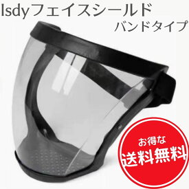 フェイスシールド フェイスガード face shield フェイスカバー バンドタイプ スポーツ こども用にも 防風 油煙 砂 Isdy 【送料無料 インボイス登録店】