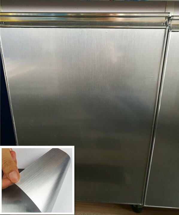 楽天市場 壁紙 壁紙シール リメイクシート カッティングシート リフォームシート リメイクシール キッチン ステンレスシート ステンレスシール ウォールステッカー ステンレス調 カッティングシール 防水 Diy 5m 40cm Isdy Yurikao 楽天市場店